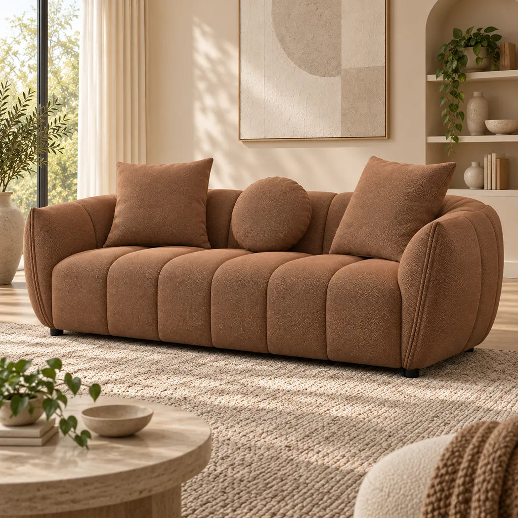 Aria 3 Seater Fabric Sofa