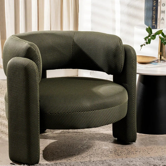 Aurore Mesh Fabric Accent Armchair