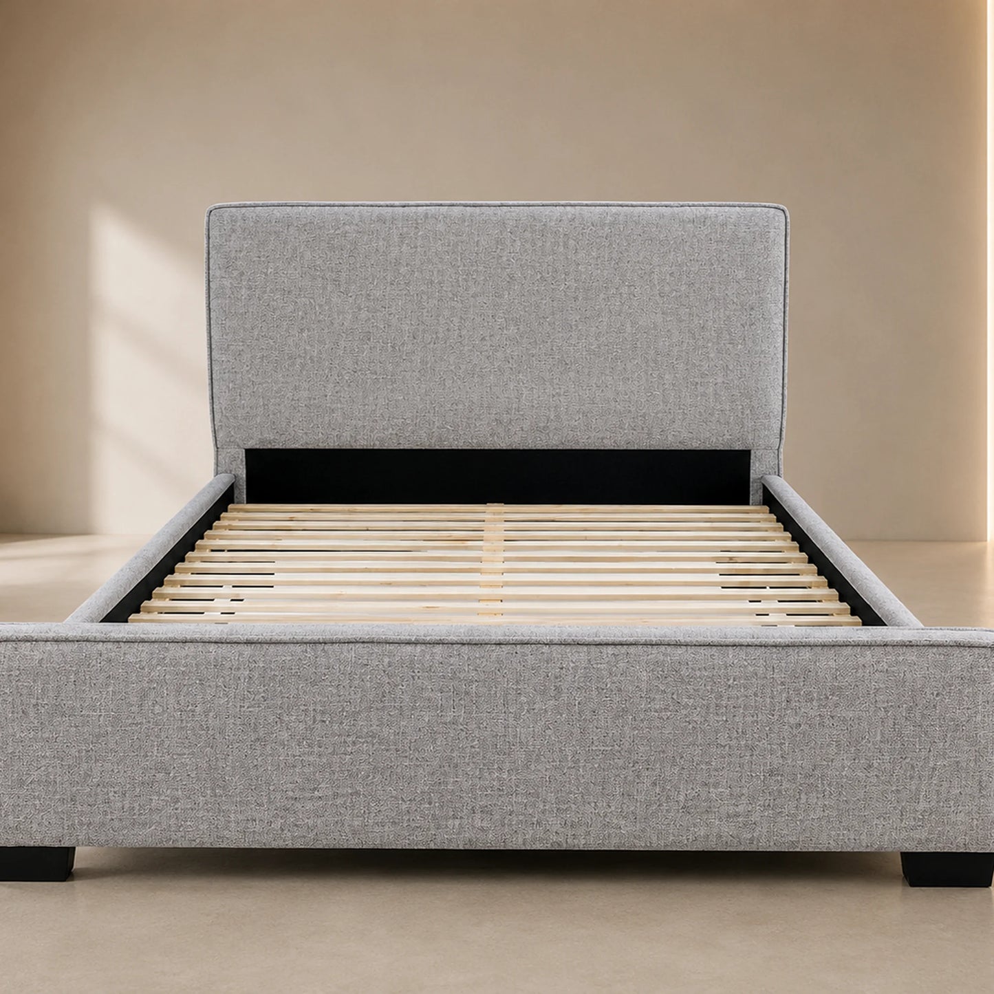Betty Deluxe Fabric Bed Frame Grey
