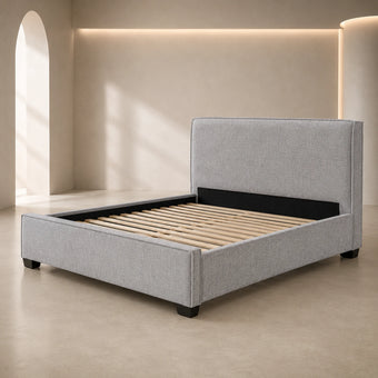 compare product Betty Deluxe Fabric Bed Frame Grey