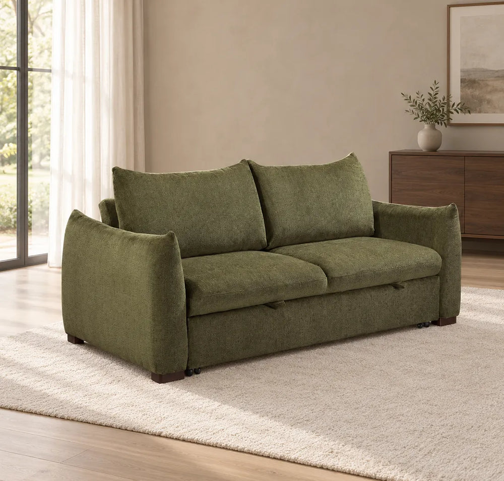 Bondi 3 Seater Fabric Sofa Bed