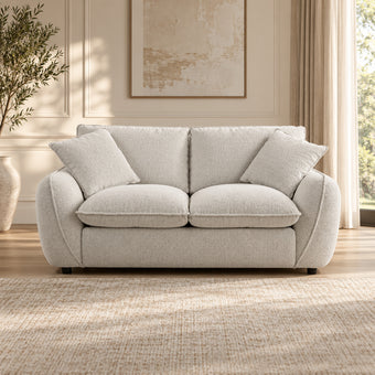 compare product Bradman 2 Seater Duck Feather Sofa - Snow