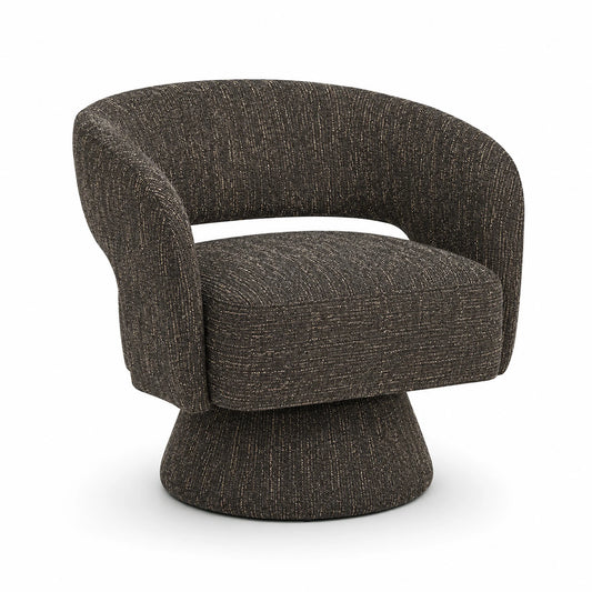 Bruno Fabric Swivel Accent Chair