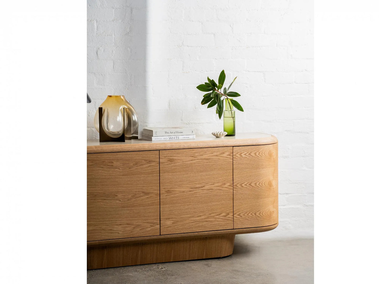 Byron 180cm Ceramic & Ash Veneer Buffet - Natural