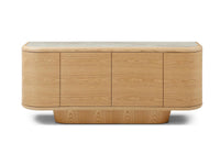 Byron 180cm Ceramic & Ash Veneer Buffet - Natural
