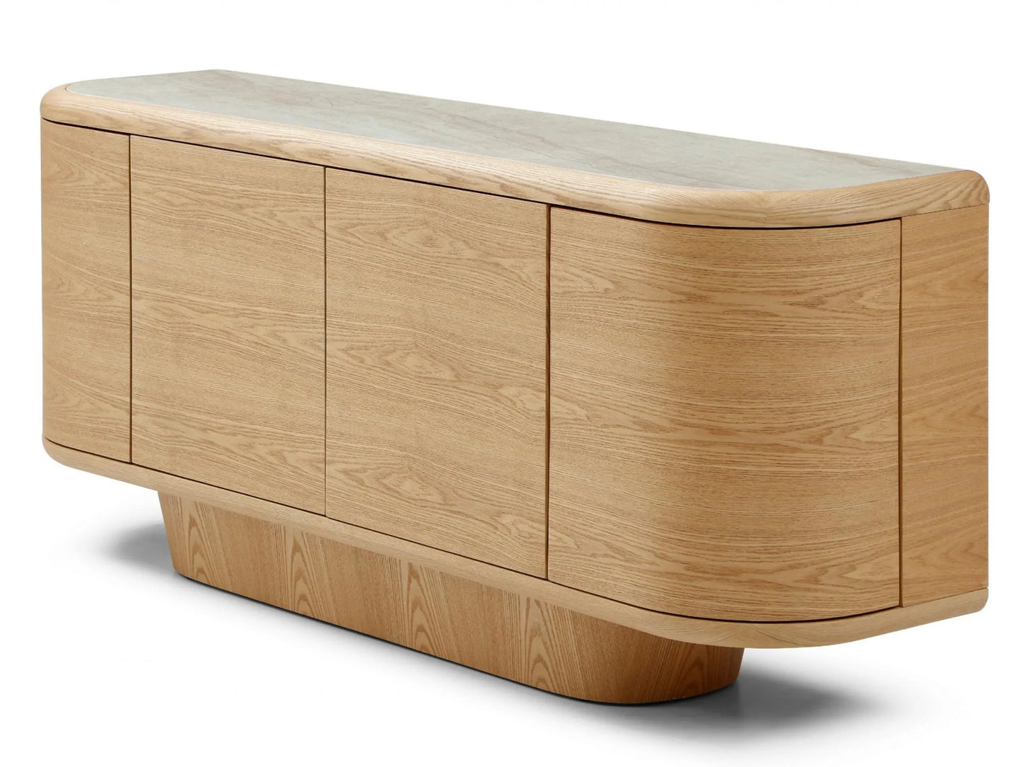 Byron 180cm Ceramic & Ash Veneer Buffet - Natural