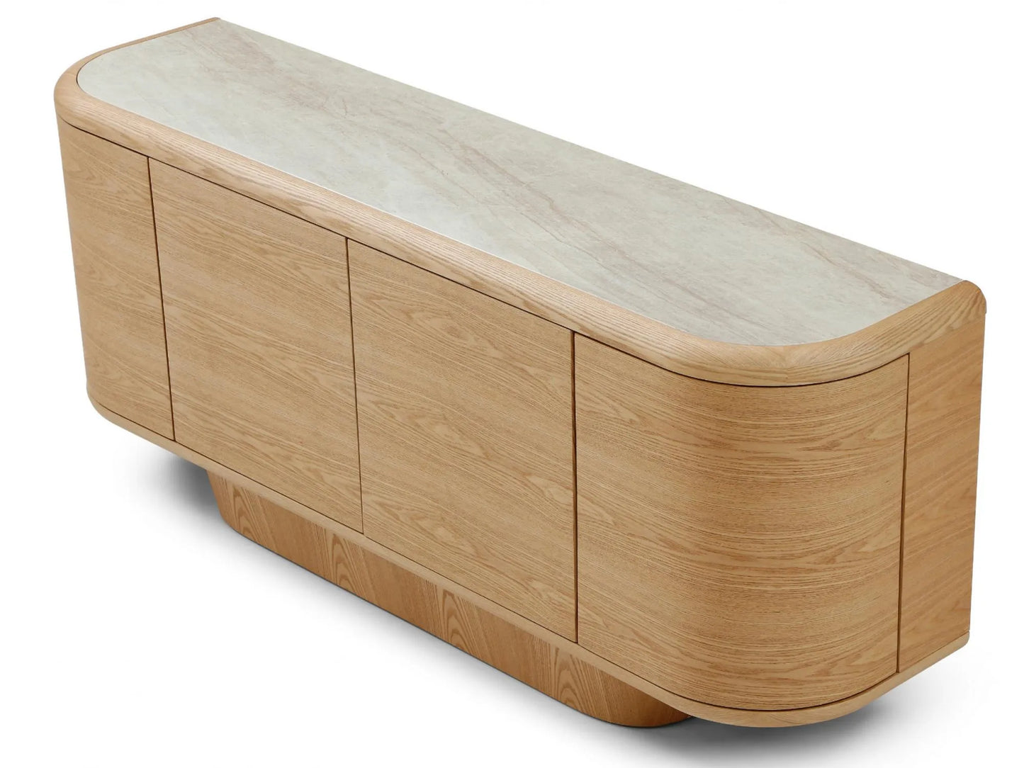 Byron 180cm Ceramic & Ash Veneer Buffet - Natural