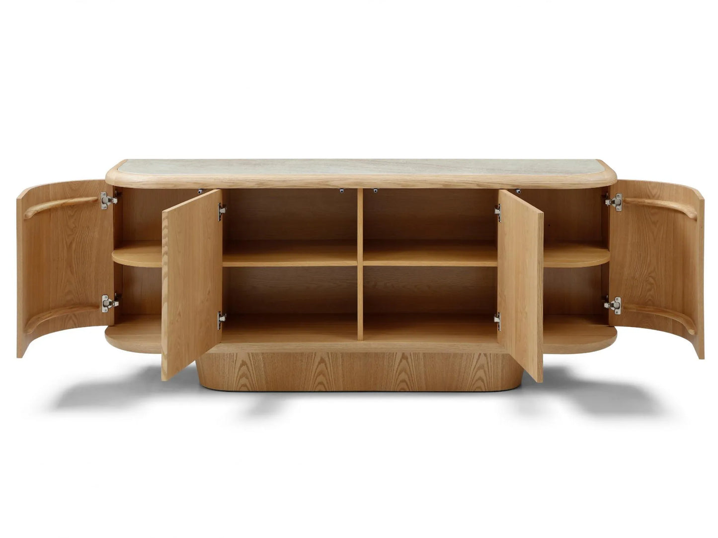 Byron 180cm Ceramic & Ash Veneer Buffet - Natural
