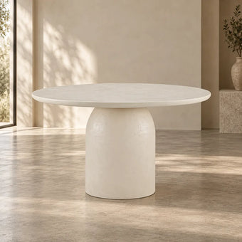 compare product Calisto 1.2m Round Dining Table - Pebble