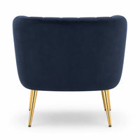 Cecil Velvet Accent Armchair