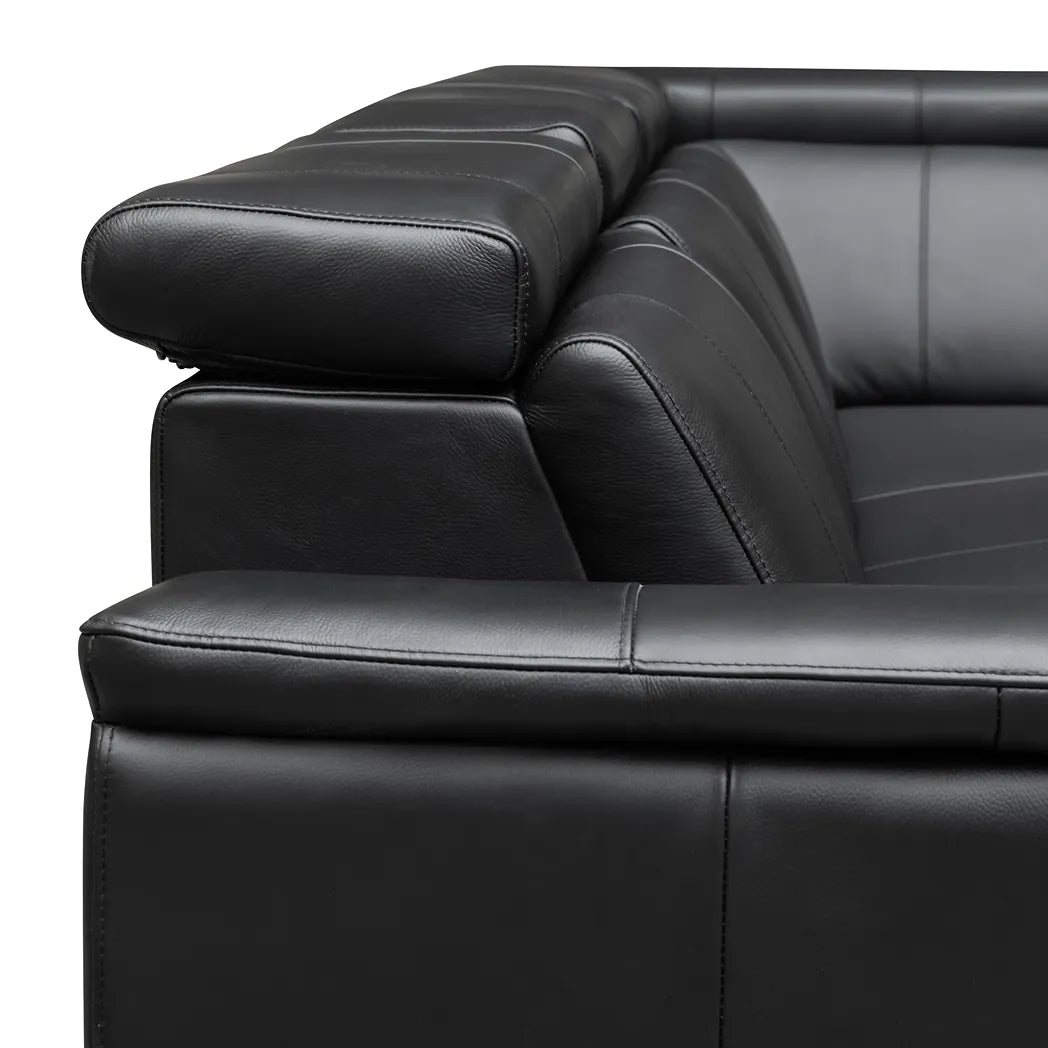 Centara 5 Seater Leather Modular Corner Electric Recliner