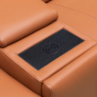 Centara 5 Seater Leather Modular Corner Electric Recliner