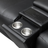 Centara 5 Seater Leather Modular Corner Electric Recliner