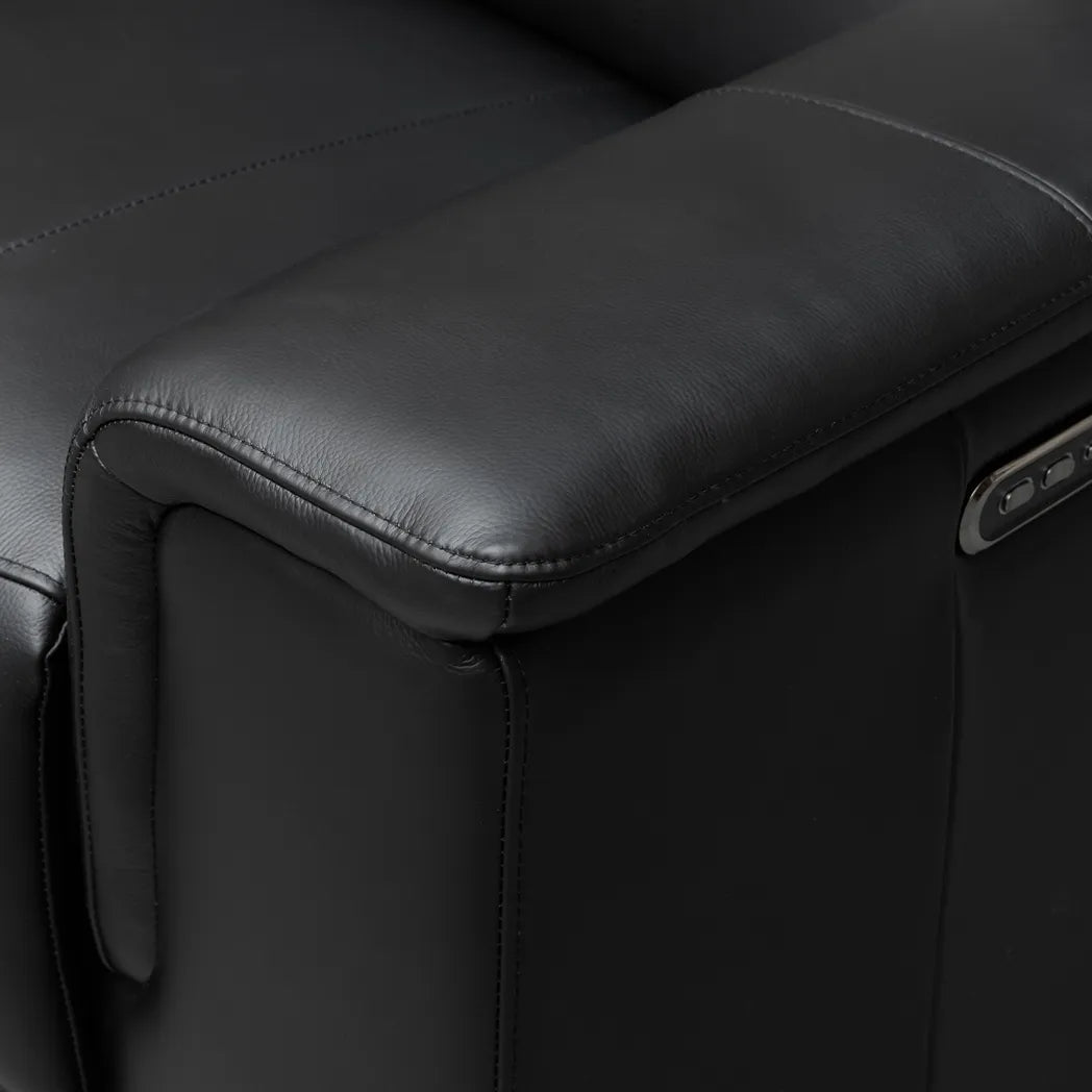 Centara 5 Seater Leather Modular Corner Electric Recliner