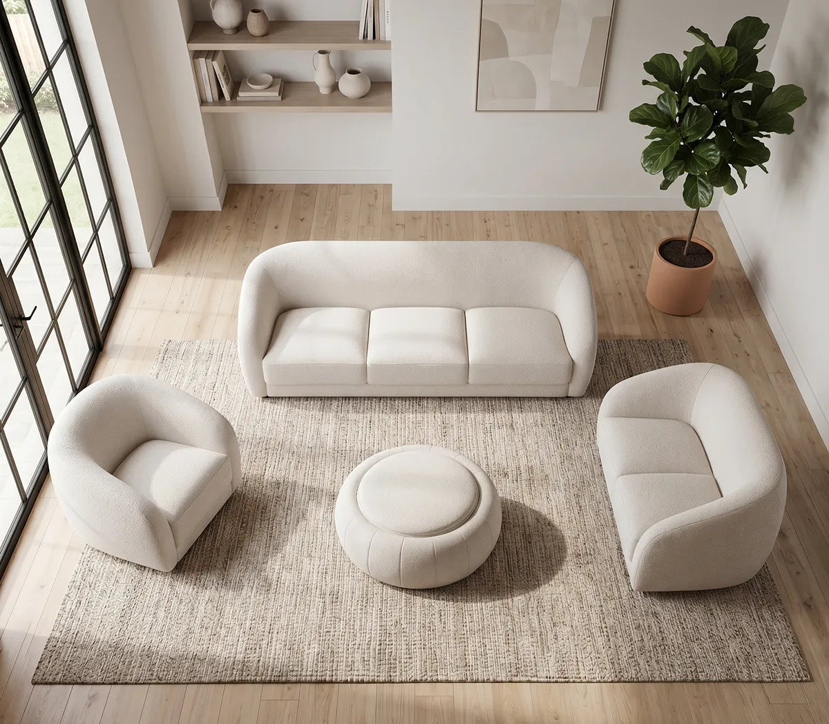 Cleo Fabric Lounge Suite