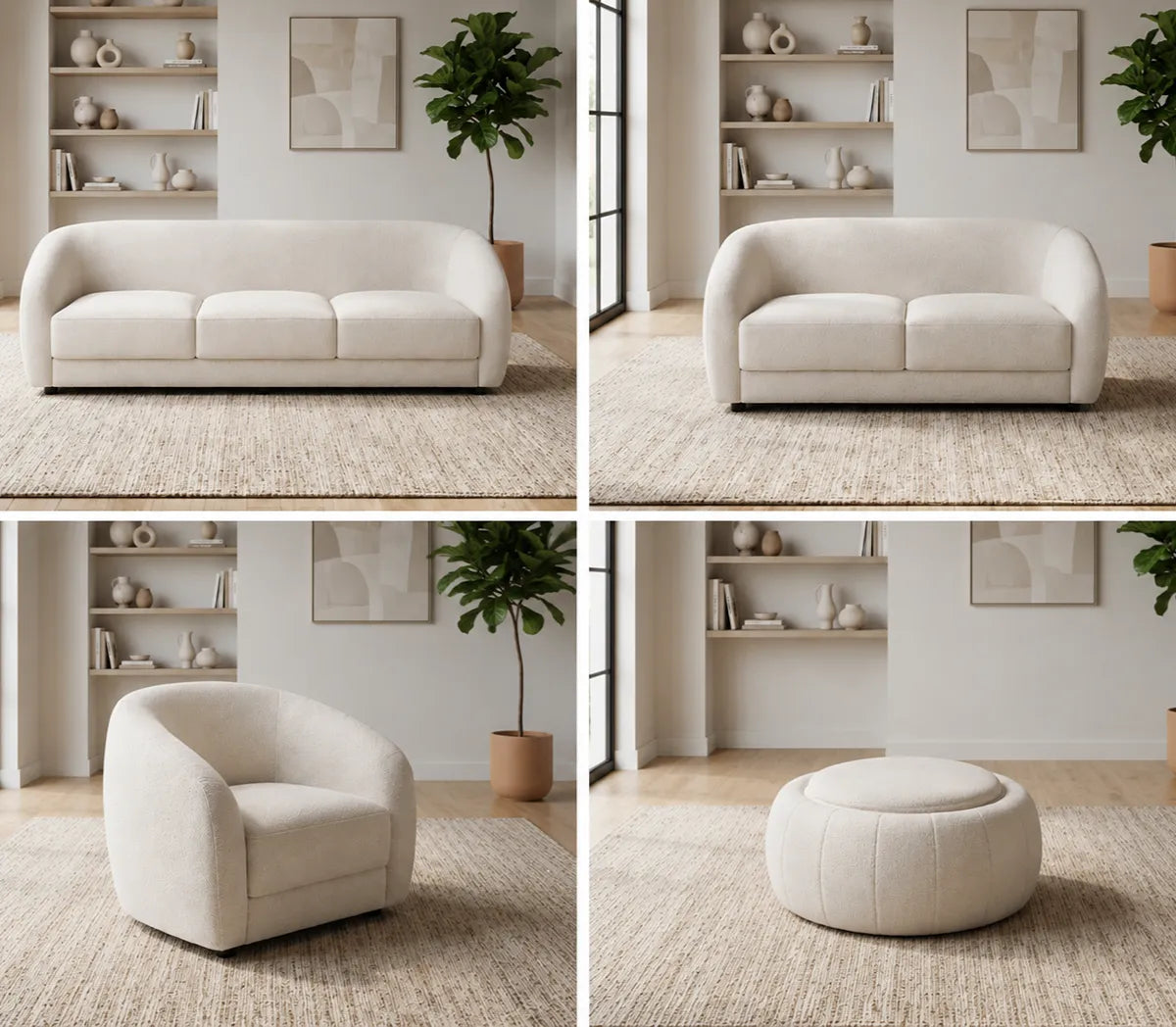 Cleo Fabric Lounge Suite