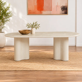 compare product Coastal 2.2m Dining Table - Pebble