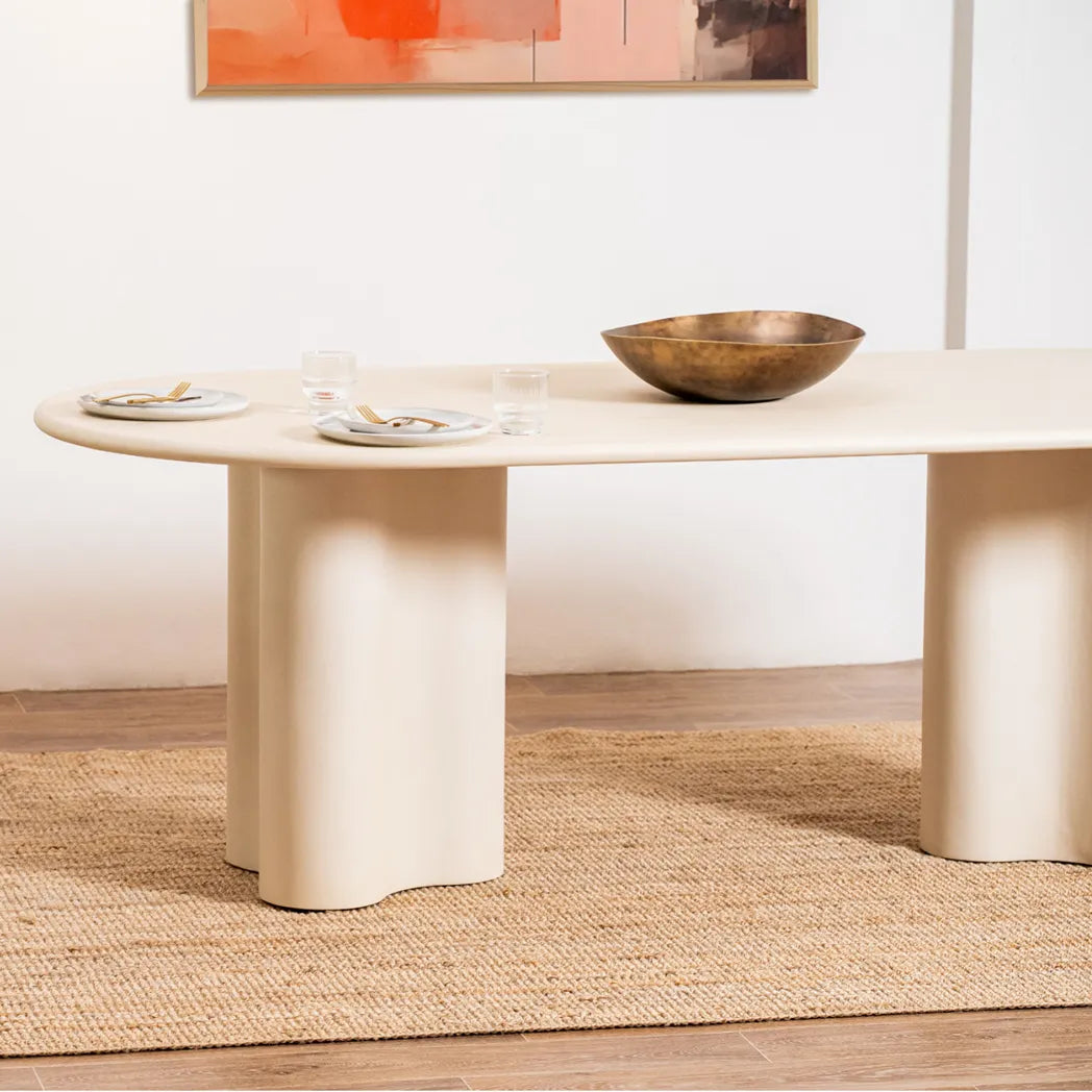 Coastal 2.2m Dining Table - Pebble