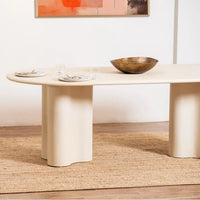 Coastal 2.2m Dining Table - Pebble