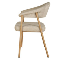 Como Mohair Dining Chair Natural Oak