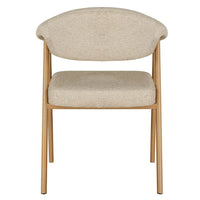 Como Mohair Dining Chair Natural Oak