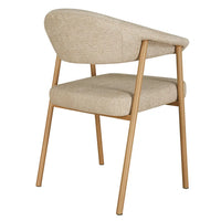 Como Mohair Dining Chair Natural Oak