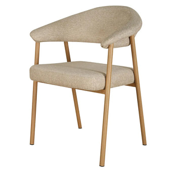 compare product Como Mohair Dining Chair Natural Oak