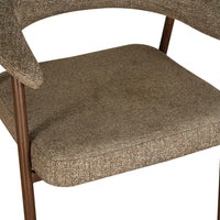 Como Mohair Dining Chair Walnut