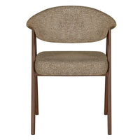Como Mohair Dining Chair Walnut