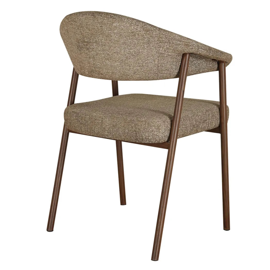 Como Mohair Dining Chair Walnut