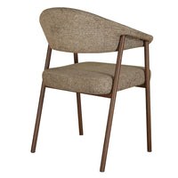 Como Mohair Dining Chair Walnut