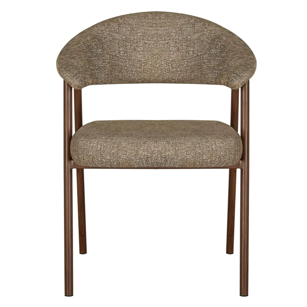 Como Mohair Dining Chair Walnut