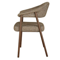 Como Mohair Dining Chair Walnut