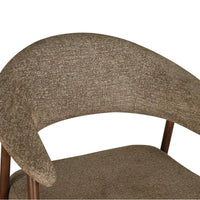 Como Mohair Dining Chair Walnut