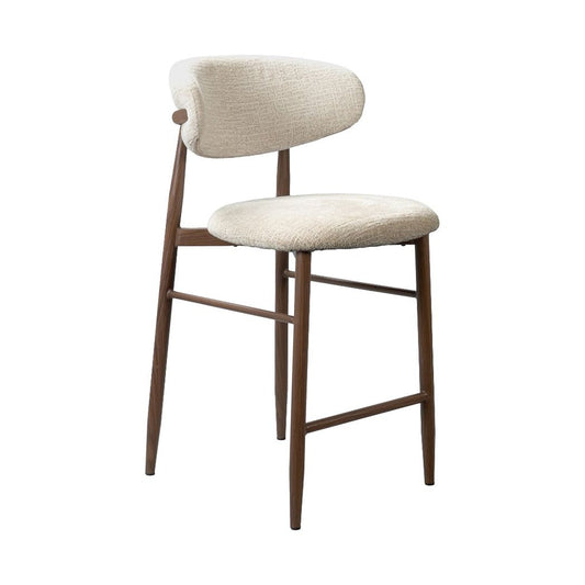 Cotswold Beige Textured Fabric Bar Stool