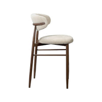 Cotswold Beige Textured Fabric Bar Stool