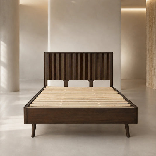 Cotswold Walnut Hardwood Bed Frame