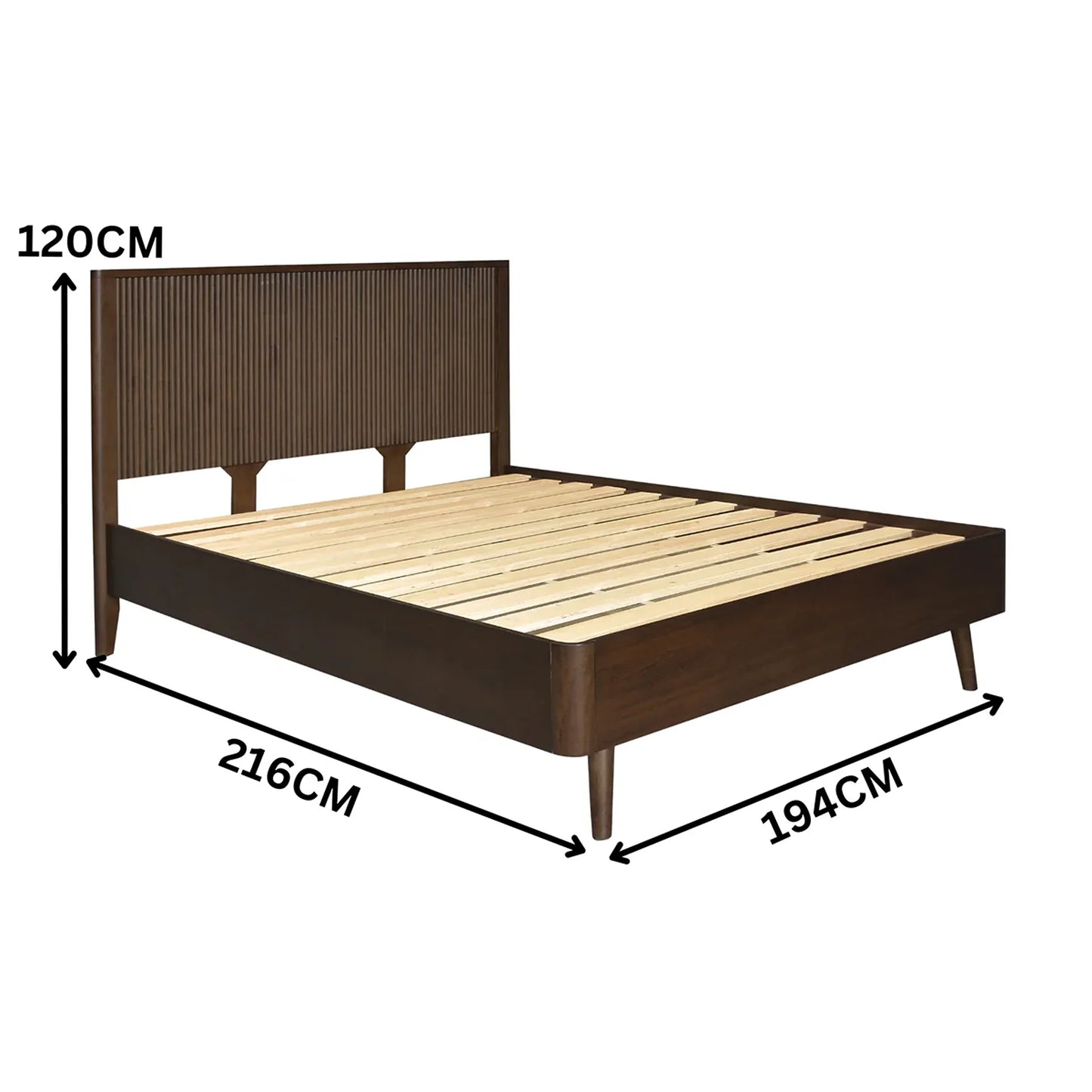 Cotswold Timber Bed Frame Walnut