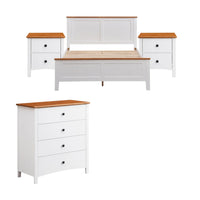 Courtney 2 Drawer Timber Bedside Table