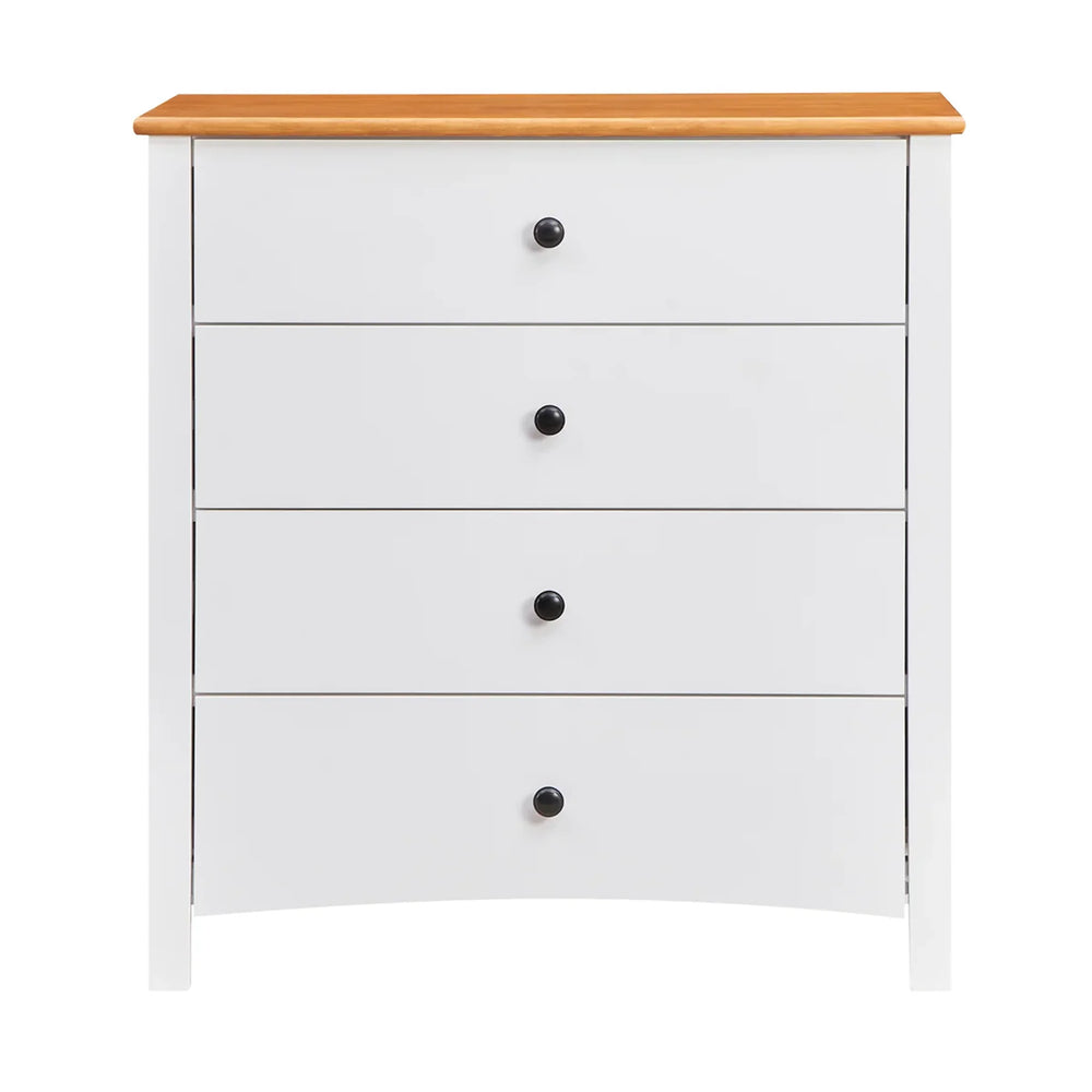 Courtney Timber 4 Drawers Tallboy