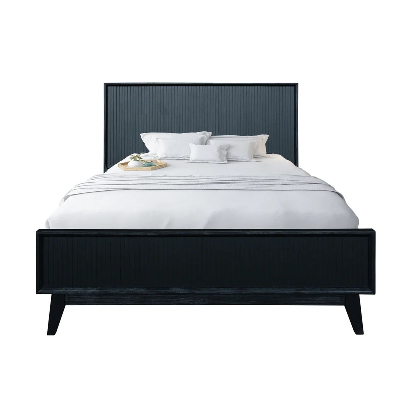 Ella Acacia Timber Bed Frame Black