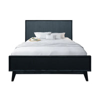 Ella Acacia Timber Bed Frame Black