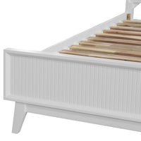 Ella Acacia Timber Bed Frame White