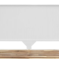 Ella Acacia Timber Bed Frame White