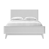 Ella Acacia Timber Bed Frame White