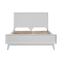 Ella Acacia Timber Bed Frame White