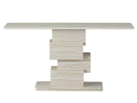 Eros 150cm Marble Console Table - White Travertine