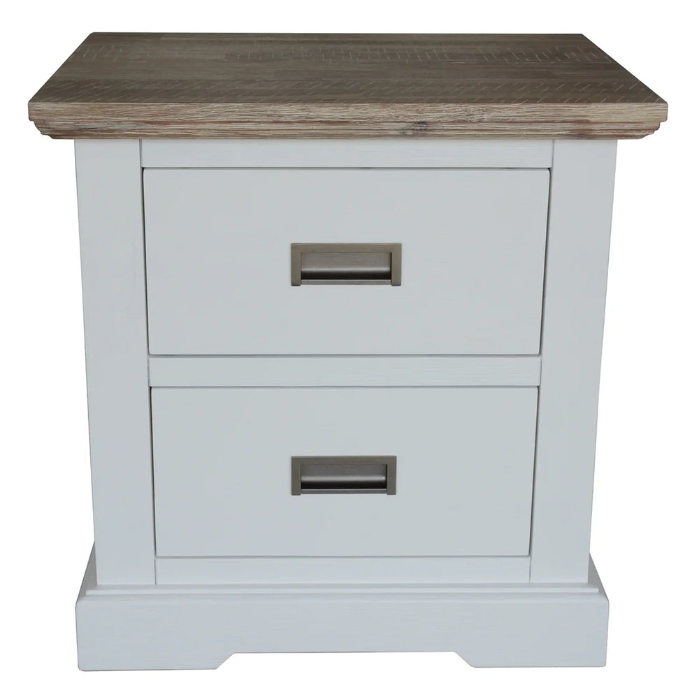 Folkestone 2 Drawer Timber Bedside Table