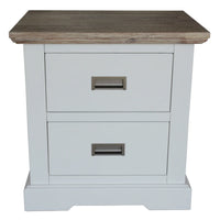Folkestone 2 Drawer Timber Bedside Table