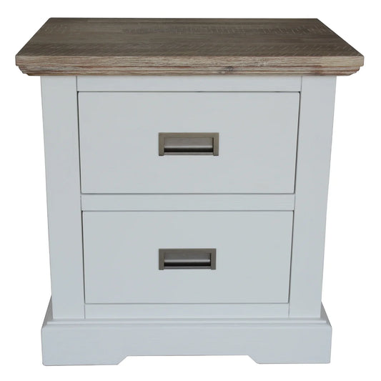 Folkestone 2 Drawer Timber Bedside Table